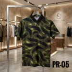 Printed Polo Combo Offer - PR-05 - Olive Camo Splash