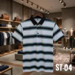 Stripe Polo Combo Offer - ST-04 - White Mint Black